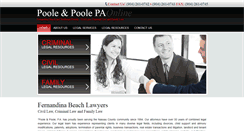 Desktop Screenshot of pooleandpoolelaw.com